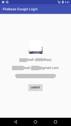 Android Firebase Authentication - Google Login
