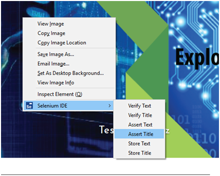 IDE-Login Test